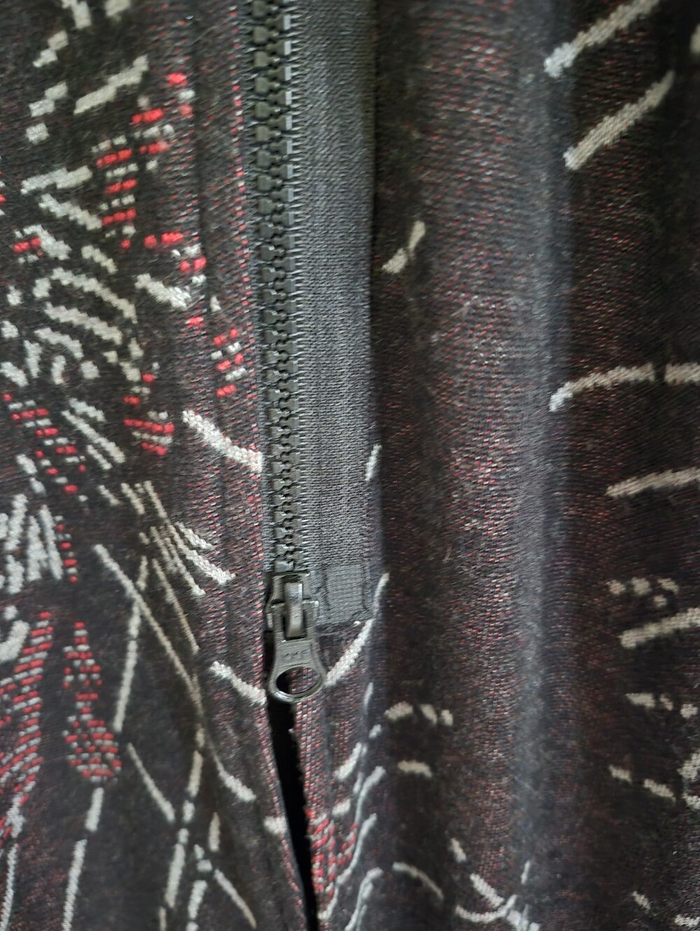 Joseph Ribkoff Retro Multi Pattern Long Line Sweater Jacket Size 16 - Picture 6 of 10